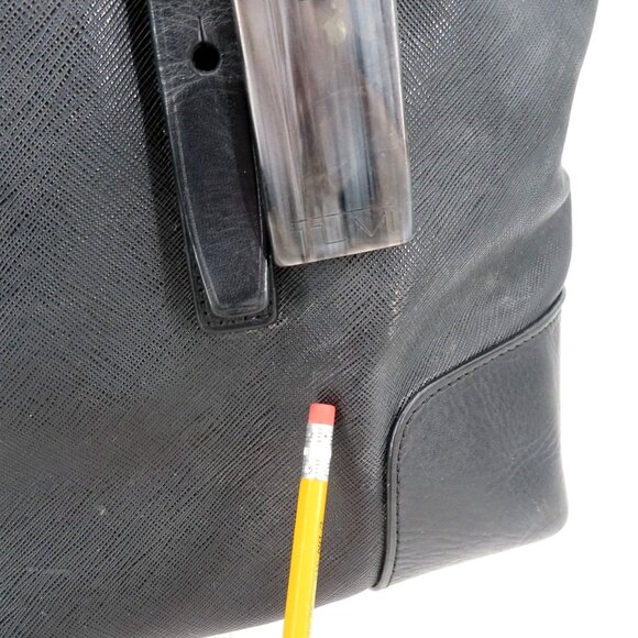 Tumi Villa Turin 73105D2 Black Canvas Work Travel Tote Handbag Purse Bag Commute - Picture 5 of 16